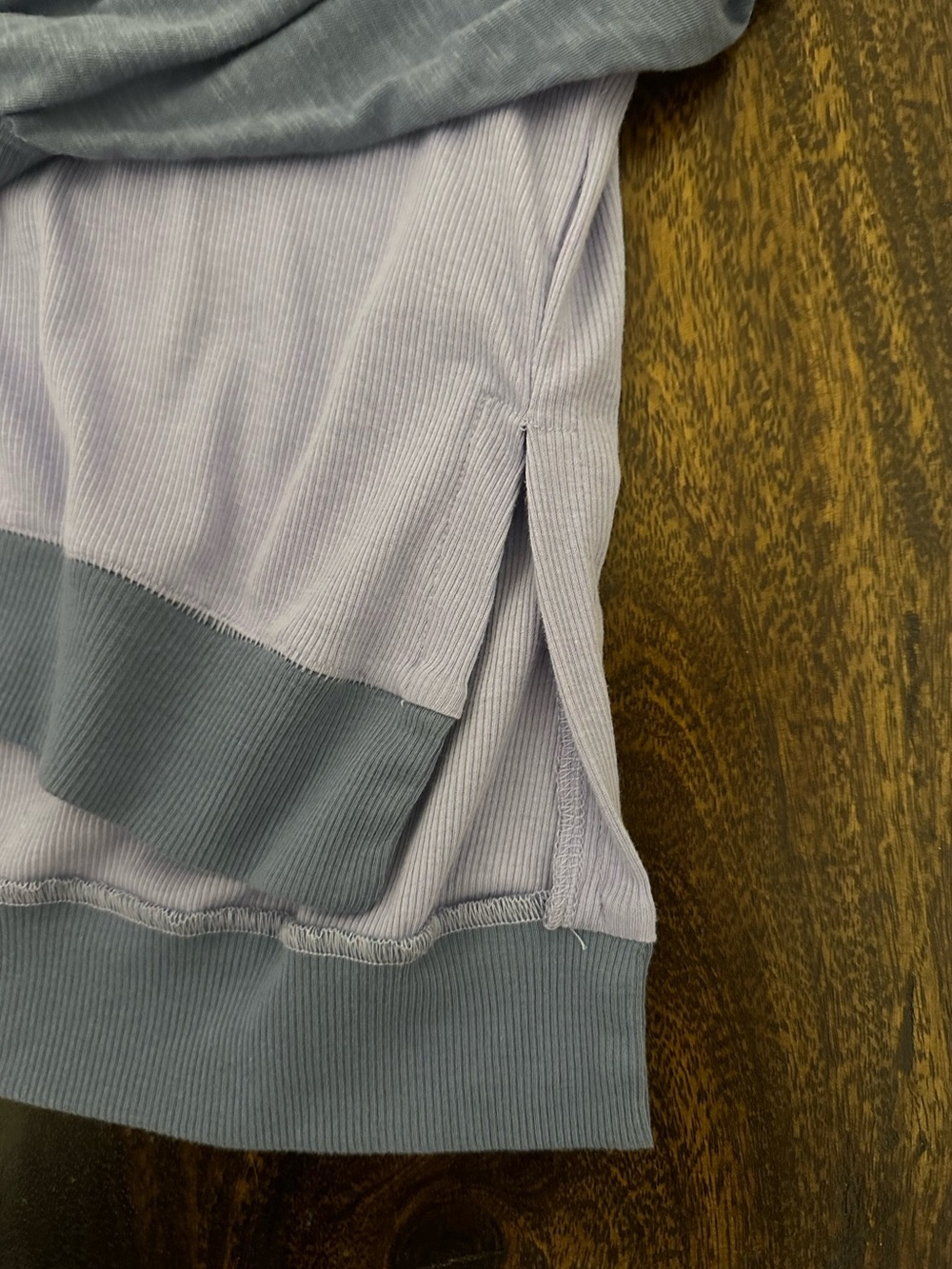 Free People Feelin it Tee Lavender Patchwork - Picture 9 of 12